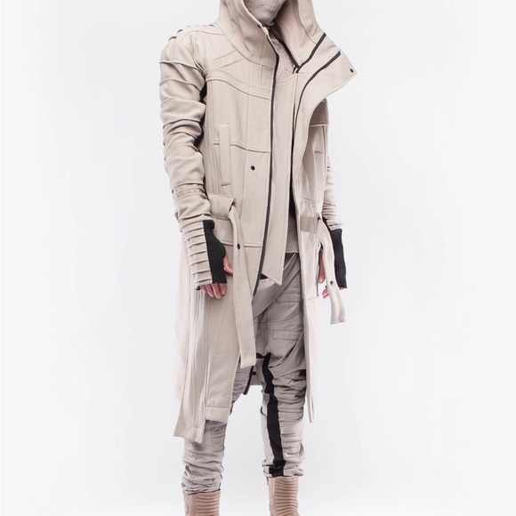 DEMOBAZA Top Coat Recondition Mens Small BRAND NEW Waxed Wool NIB - Picture 2 of 16